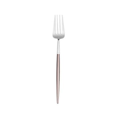 Imagem de Conjunto de talheres de aço inoxidável 18/10 Artthome inclui colher de faca marrom e prata fosca, 1 Piece Salad Fork