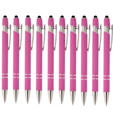 Imagem de Kit Com 10 Caneta Touch Metálica Personalizada Estilo Ùnico (Rosa)