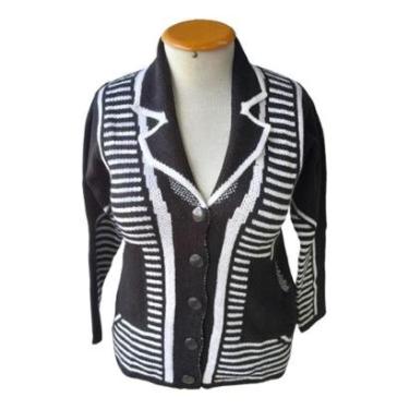 Imagem de Cardigan Blusa De Frio Plus Size Mousse Premium Super Grossa-Feminino