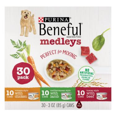 Imagem de Pacote de variedades de ração úmida para cães Benful Medleys 30x85g Purina