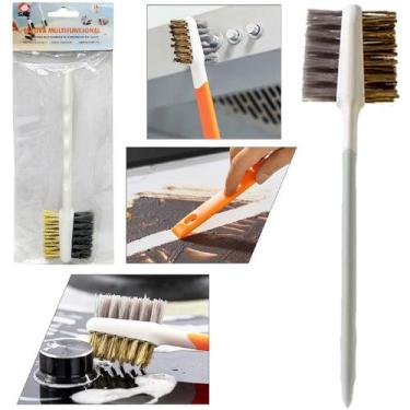 Imagem de Kit 2 Escovas De Aço Para Limpar Grelha De Churrasco Limpeza - Saz