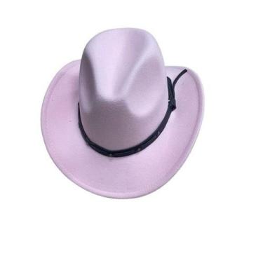 Imagem de Chapéu country Western Cowboy hat unisex aba pequeno fita em Couro, La