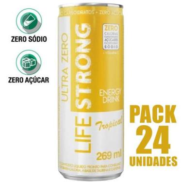 Imagem de Energético Life Strong Energy Drink 24 unidades Tropical