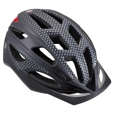 Imagem de Schwinn Beam capacete de bicicleta iluminado com LED com design refletivo para adultos, com sistema de conforto de 360 graus com ajuste de ajuste do visor, Matte Black, Adult