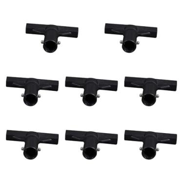 Imagem de simhoa 8 peças Trampoline T Tubo Connector Conexão Mangas de substituição Trampoline Tampoline Tampas de pólo Tampa final para jardim ao ar livre