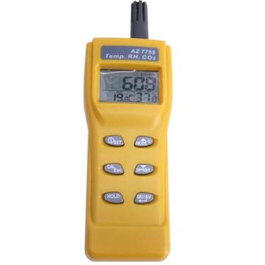Imagem de AZ7755 Medidor portátil de qualidade do ar interno testador de gás CO2 medidor de umidade e temperatura testador de dióxido de carbono