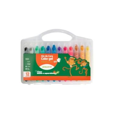 Imagem de Giz de Cera Color Gel Metálico 12 Cores - Leo&Leo