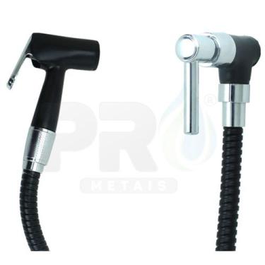 Imagem de Ducha Higiênica Para Banheiro Lavabo C-66 1/4 De Volta Black Matte PRE