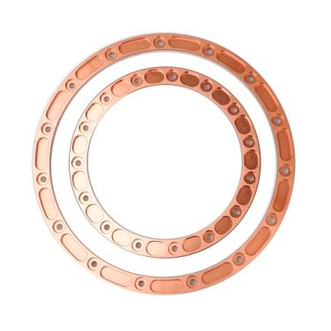 Imagem de BeaxTurbo Racing Upgrade Parts CNC Aluminum Inner Outer beadlock Ring for LOSI Super Baja Rey2.0 1/6 Wheel (Orange)