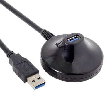 Imagem de Cabo de ancoragem USB 3.0 tipo A macho para fêmea extensão estação de ancoragem 0,8 m