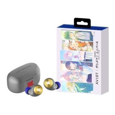 Imagem de AVIOT Fones de ouvido sem fio GRIDMAN Universe TE-D01v-GMU, oficialmente licenciado (edição exclusiva), pacote especial, design, voz especial japonesa, fones de ouvido com cancelamento de ruído