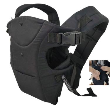 Imagem de Canguru Carregador Criança Bebe Passeio Viagem Sentado Alça Ajustavel Bolso Confortavel Resistente Praticidade Seguro