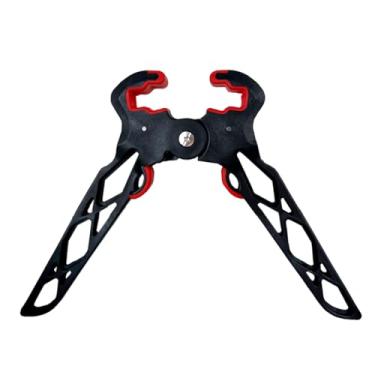 Imagem de - QI HUO JU - Suporte de arco para tiro com arco dobrável e composto para arco, braçadeira, braçadeira, suporte de chão, para caça ao ar livre, acessórios de tiro (padrão)