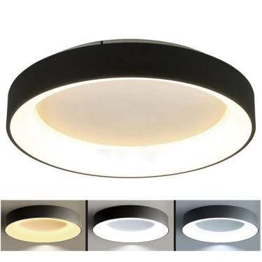 Imagem de Luminaria Plafon LED 3 em 1 Iluminaçao Quarto Sala de Estar Jantar Casa Residencial Comercial Recepçao Ambiente Moderno Elegante Decoraçao