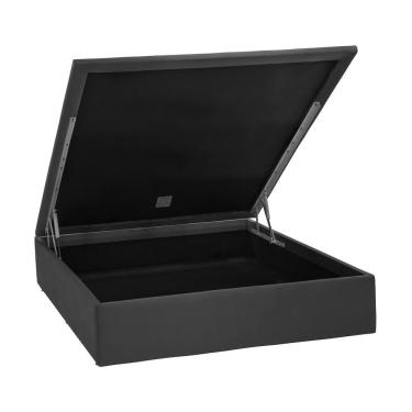 Imagem de Base Baú Physical Camurça Cinza Casal (138X188X39) - Ortobom