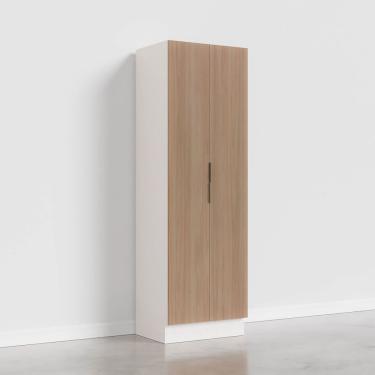 Imagem de Armário Multiuso 2 Portas 70cm Com Rodapé Ipanema Cabecasa Madeiramadeira Acácia-branco