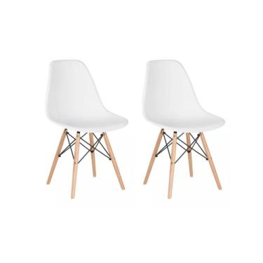 Imagem de Conjunto 2 Cadeiras Eames Eiffel Dkr Movescan Branca