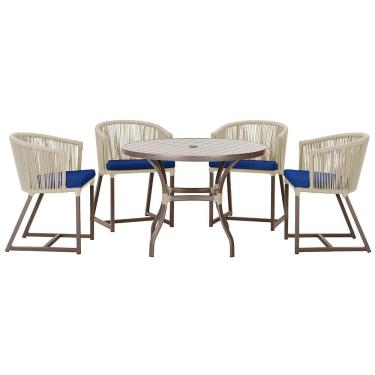 Imagem de Mesa Com 4 Cadeiras E Noronha Estofado 10 Trama Original Rami