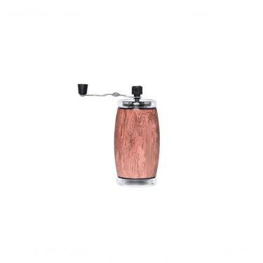 Imagem de Moedor De Café Manual Em Inox Madeira Round 35 G Mimo Style
