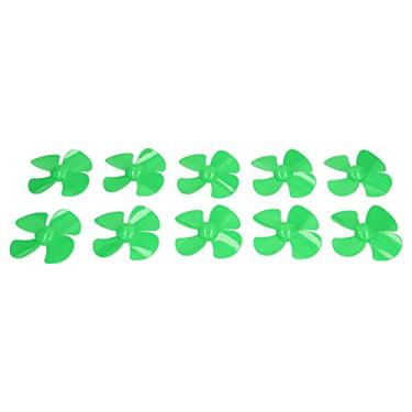 Imagem de 10pcs 60mm 4 Lâminas de Barcos Plásticos Com Acessórios de Brinquedo de Brinquedos Diy de 2 Mm para Modelo de Carro de Controle Remoto (Verde)