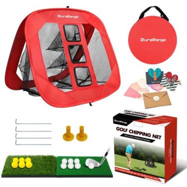 Imagem de Conjunto de redes de lascas de golfe DuraRange Ultimate com tapetes e 
