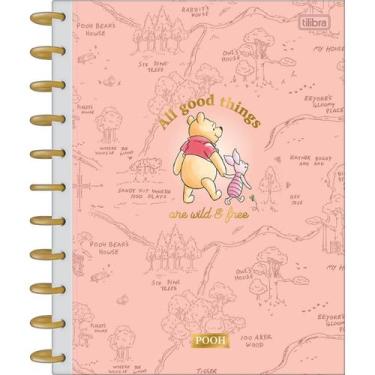 Imagem de Caderno Tilidisco Capa Dura Universitário 10 Matérias Pooh 160 Folhas,