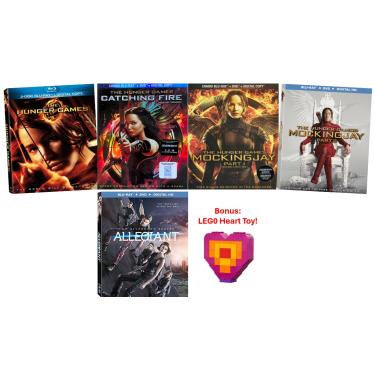 Imagem de GOGO1 Coleção Completa De Jogos Vorazes: / Em Chamas, A Esperança, Parte 1 E 2 Série Divergente: Convergente [Blu-Ray, 5 Filmes + Brinquedo Bônus Leg0] Região