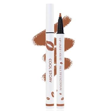 Imagem de YUANLI Caneta Marcadora Lip Stain, Delineador E Batom 2 Em 1, Cor Matte À Prova D'Água De Longa Duração Para Mulheres, Lápis Líquido Hidratante 24 Horas - 05