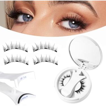 Imagem de XTKDAIUI Cílios Magnéticos, Aparência Natural, Sem Necessidade De Cola, Giani Lashes, Krafty Com Aplicador, Macios, Reutilizáveis, Fáceis Usar E Remover, Em12