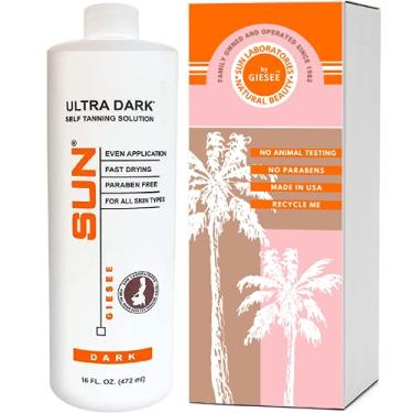 Imagem de Sun Laboratories by Giesee Solução De Bronzeamento Em Spray Ultra Escuro Giesee, 473 Ml - Bronzeador Profissional, Loção Bronzeadora, Máquina Aerógrafo Falso, Autobronzeador Não Tóxico, Kit