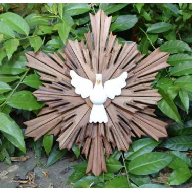 Imagem de Lindo Divino Espirito Santo de Parede 48 x 46 cm Raios Duplos. - Divin