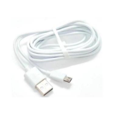 Imagem de Kit 5 Cabo De Dados Micro-Usb V8 Kingo Branco 2 Metros 2.1A