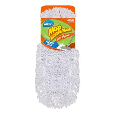 Imagem de Refil Mop Lustra-Mais Algodão/Alvejado, Alklin
