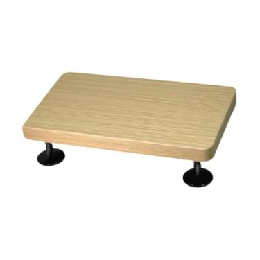 Imagem de BaotyJie Suporte para de estúdio, suporte de mesa para áudio, de madeira resistente e estável para alto-falantes de mesa para monitores de estúdio, White S