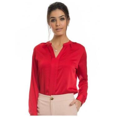 Imagem de Camiseta Vermelha Manga Longa feminina - Higy