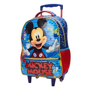 Imagem de Mochila com Rodinhas Escolar 16 Mickey Mouse Disney Xeryus