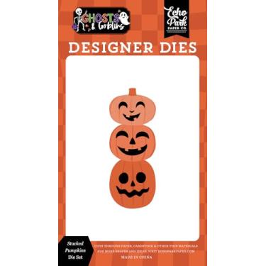 Imagem de Echo Park Paper Ghosts and Goblins: Conjunto de moldes pequenos de abóboras empilhadas, multi