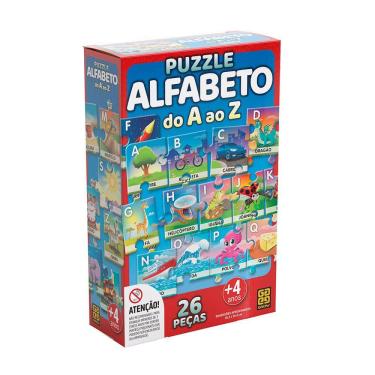 Imagem de Quebra-Cabeça Grow Puzzle Alfabeto 26 Peças