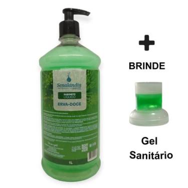 Imagem de 1 Sabonete Líquido Erva Doce Grande 1 Litro Consistente Hidratante Che