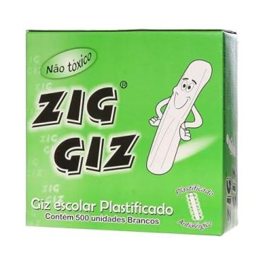 Imagem de Giz Lousa Plastificado Branco Para Quadro Negro Caixa 500 Unidades