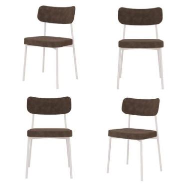 Imagem de Kit com 4 Cadeiras para Sala de Jantar Mona Yescasa