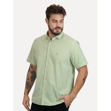 Imagem de Camisa Dudalina Masculina Manga Curta Comfort Superfine Cotton Listrad