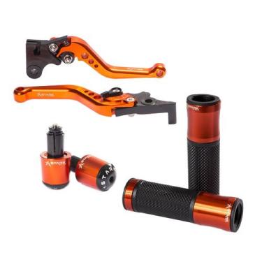 Imagem de Manete Embreagem Freio Manopla Punho Com Peso Pop 100 110 - Stark Race