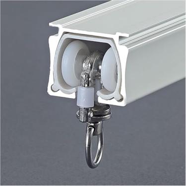 Imagem de Trilho De Curtai Ceilig, Trilhos De Curtai Pesados, Haste De Cortina Slidig, Para Divisor De Quarto De Quarto Livig, Espessura De Parede 1.5-2.5mm, D Ceiling Mounted, 4m(13.1ft)