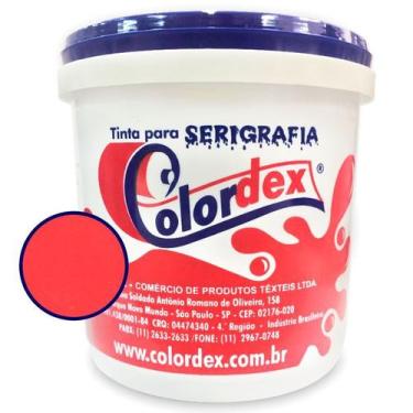 Imagem de Tinta para Serigrafia Colordex Hidrocolor Mix Vermelho Vivo 1Kg