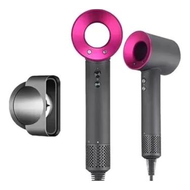 Imagem de Secador de Cabelo Profissional com Secagem Rápida Tecnologia Iônica, Bicos Inclusos – 110V – Cor: Rosa – Modelo Médio