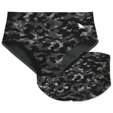 Imagem de SUNGA INFANTIL CAMUFLAGEM NOTURNA COM FORRO E PROTEÇÃO UV 50+ KAUNA-Masculino