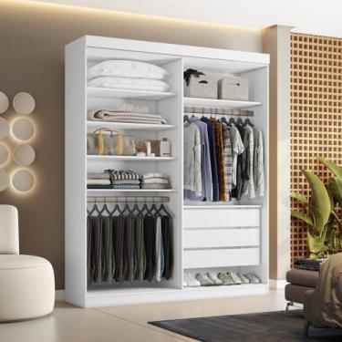 Imagem de Closet Casal sem Portas 3 Gavetas Caribe - Conquista Móveis