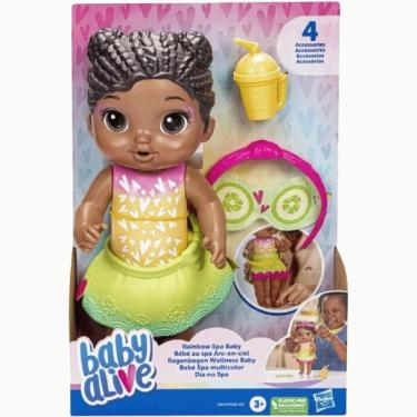 Imagem de Boneca Baby Alive Rainbow Spa Negra 3+ F5619 Hasbro