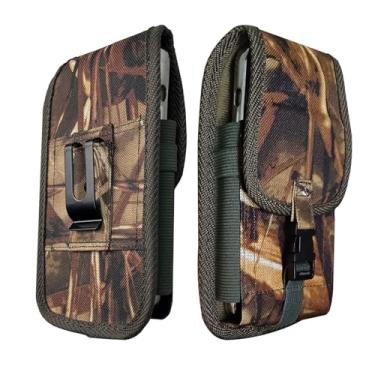 Imagem de Coldre masculino camuflado para celular, clipe de cinto, bolsa tática grande para iPhone 16 15 14 Pro Max 16 15 14 Plus, para Galaxy S24 Ultra, S24 Plus, fecho de fivela resistente (2GG)
